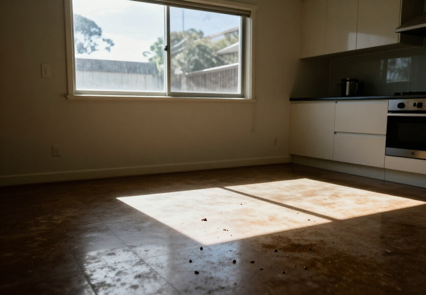 Cockroach infestation in a Kings Cross apartment kitchen